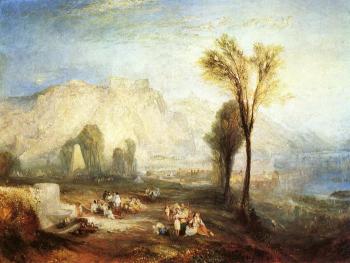 Joseph Mallord William Turner : The Bright Stone of Honor,Ehrenbrietstein,and the Tomb of Marceau, from Byron's Childe Harold